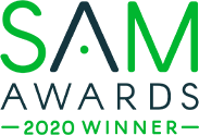 SAM winner logo