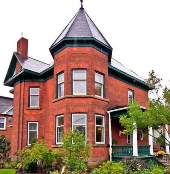 Christmas in Carleton Place House Tour Christmas decorating ideas Victorian home turret