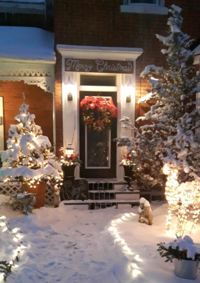 Christmas in Carleton Place House Tour Christmas decorating ideas winter front door