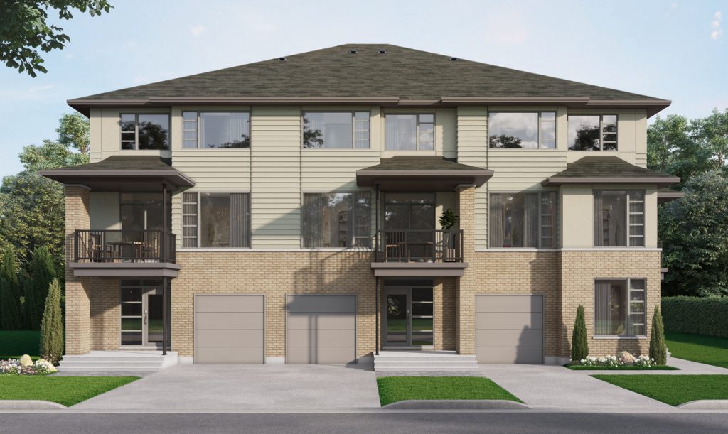 Ottawa new homes HN Homes three-storey back-to-back townhomes