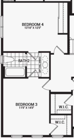 Minto Communities Mackenzie floor plan Jack and Jill bathroom Ottawa bathrooms