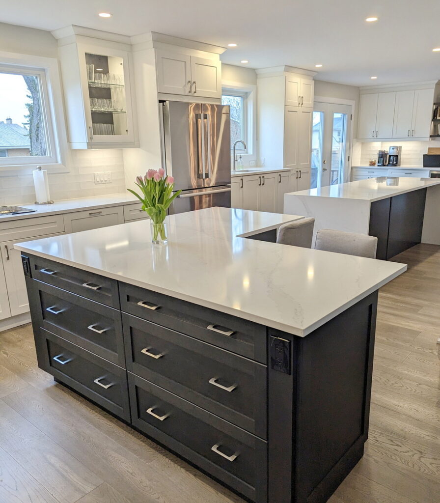 ottawa renovation spectrum kitchen and bath double islands