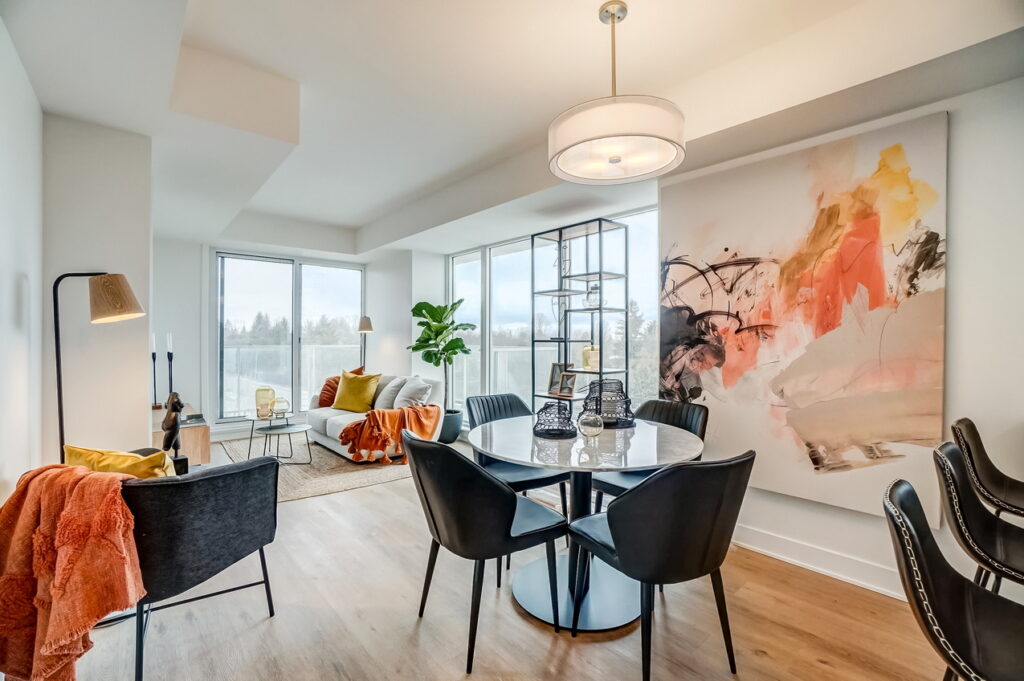 ottawa apartment brigil unit interior living room dining room 