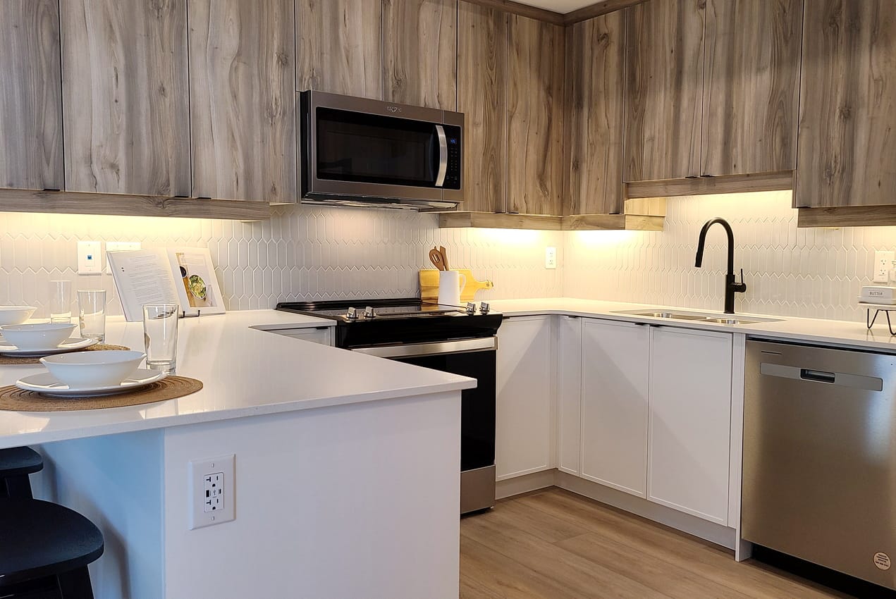 Ottawa construction condos Brixton kitchen Leitrim flats