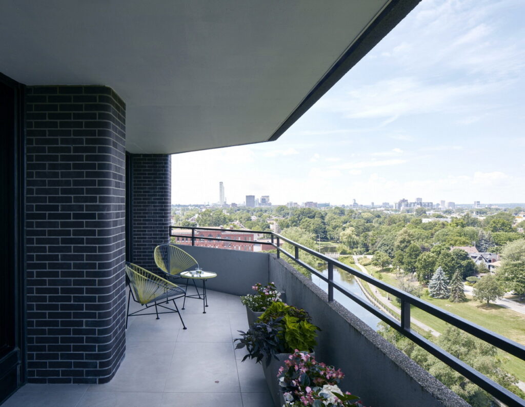 apartment balcony Patterson Creek Ottawa Rideau Canal