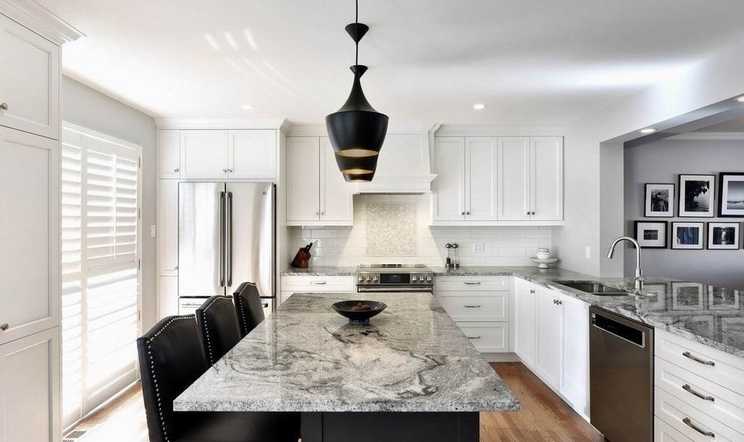 kitchen countertops Amsted Design-Build Ottawa kitchens polished granite