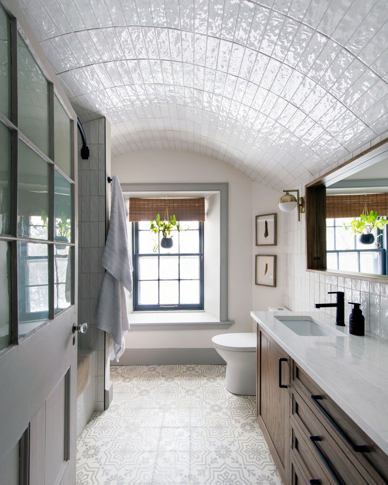 bathroom renovation barrel ceiling bex interiors urban quarry