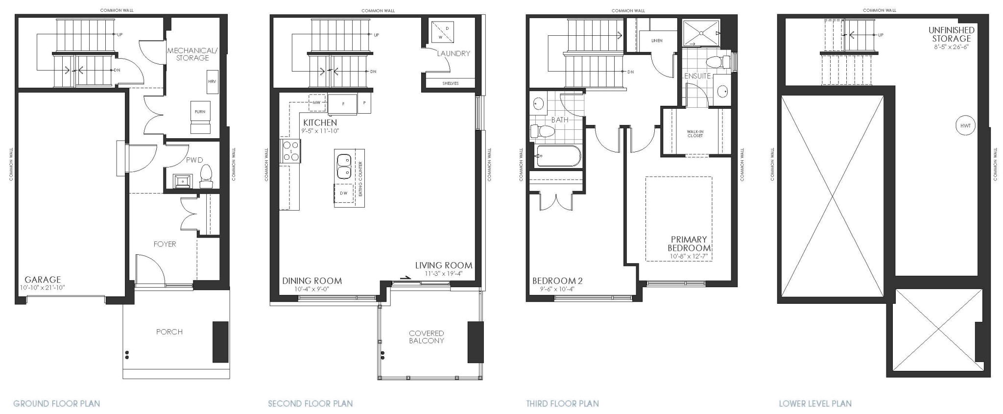 Urban towns HN Homes floor plan Ottawa housing