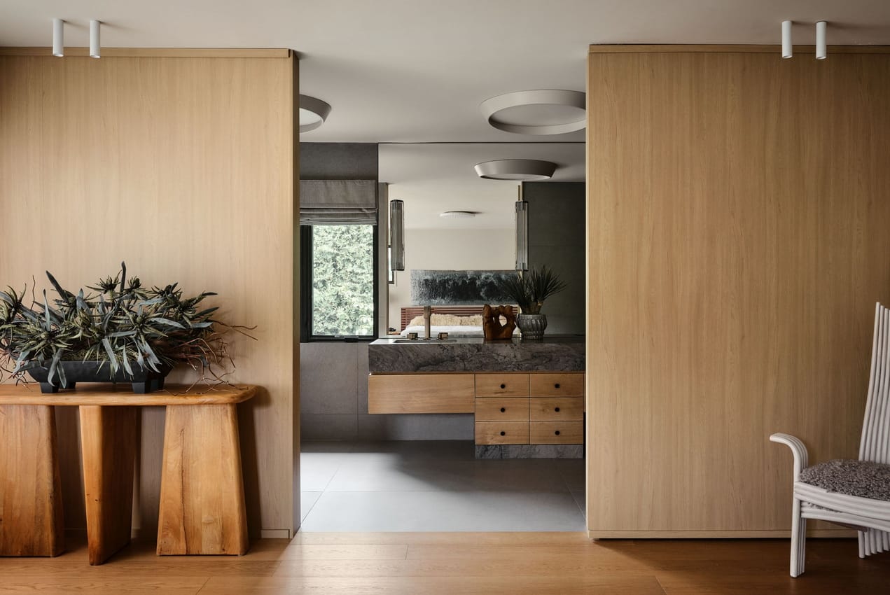 ottawa homes Simmonds architecture wood walls bathroom ensuite renovation