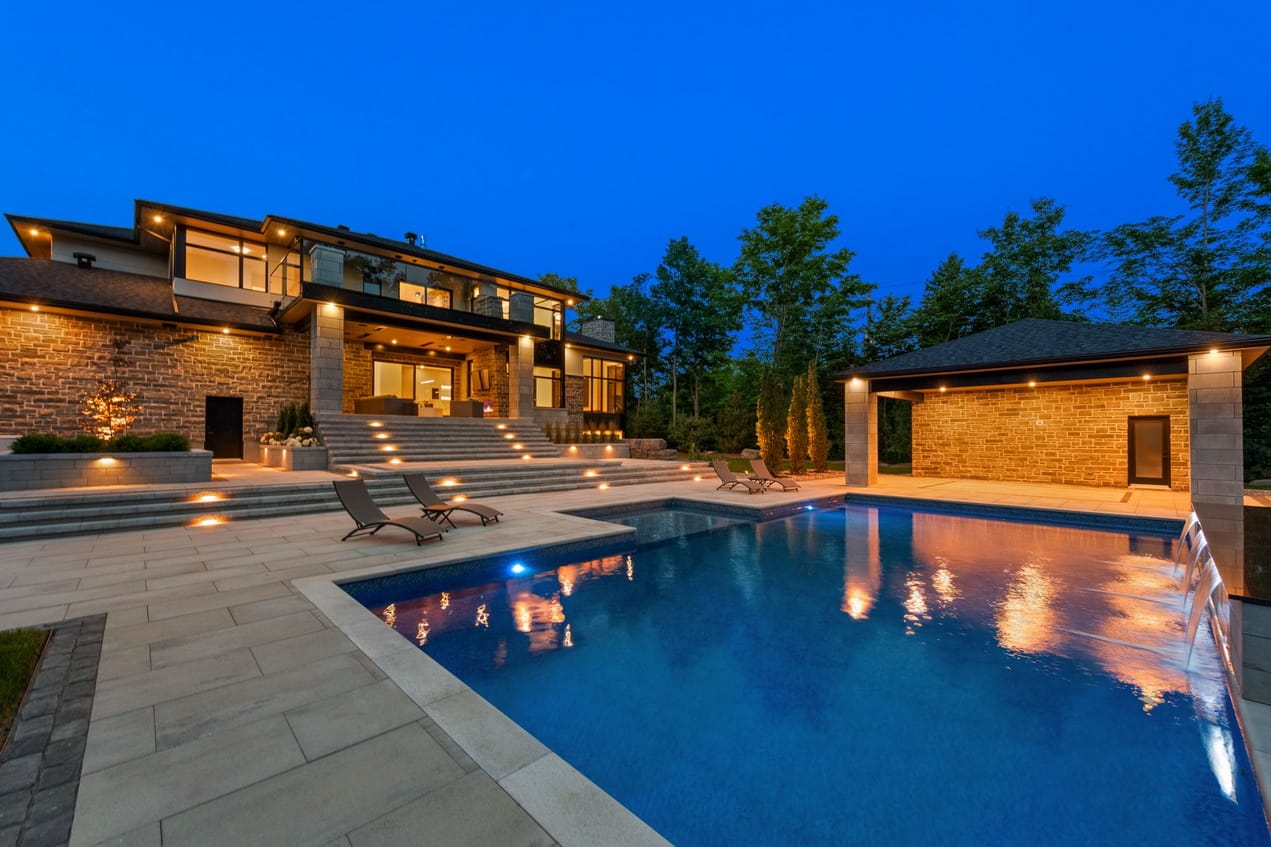 2025 Housing Design Awards ottawa homes modello homes backyard, inground pool