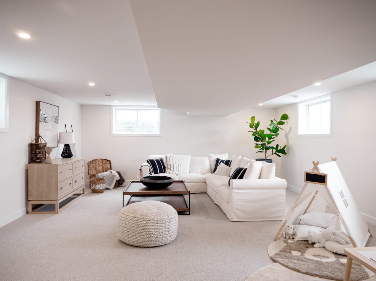 Ottawa construction two-storey single Hazelton riverside south net zero ready basement rec room