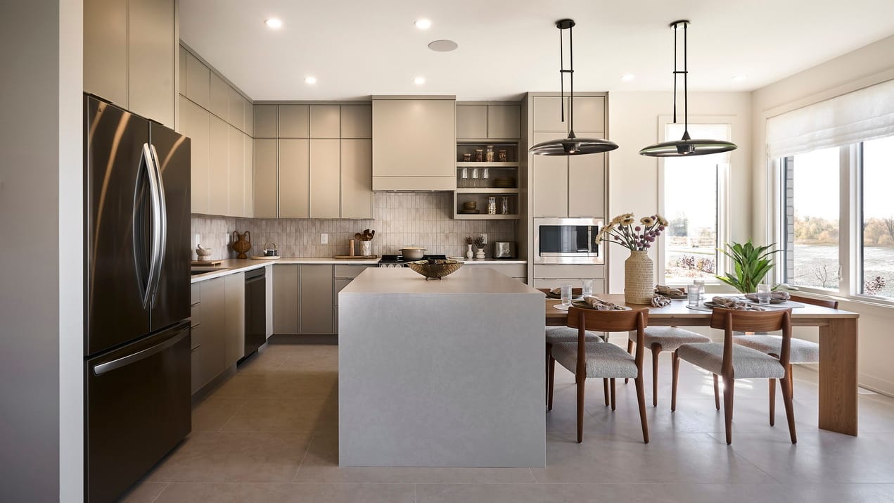 conservancy models Caivan new homes Barrhaven ottawa hemlock kitchen neutrals