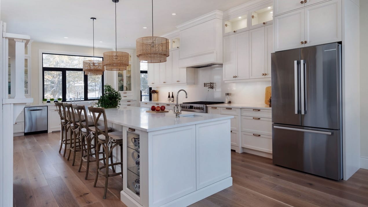 2025 NKBA awards ottawa design white kitchen Wael Bakr Laurysen Kitchens