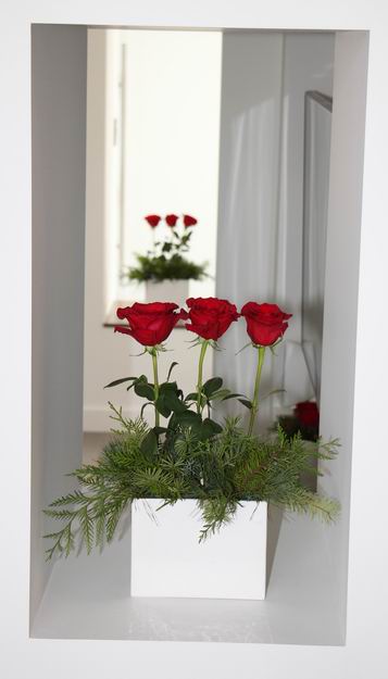 Homes for the Holidays Alta Vista Flowers Christmas decorating roses