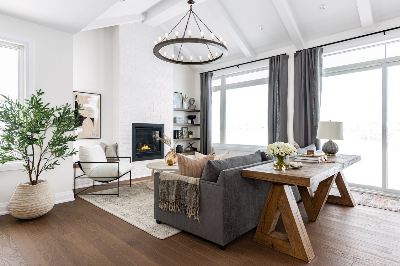 Ottawa houses vaulted ceiling farmhouse