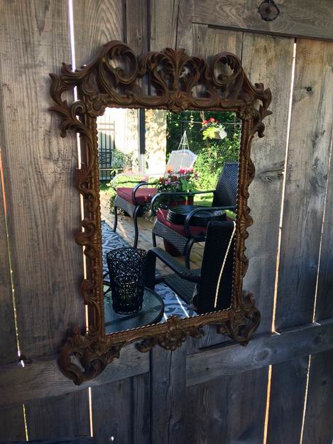 how to create outdoor spaces outdoor mirror fence art Sue Pitchforth