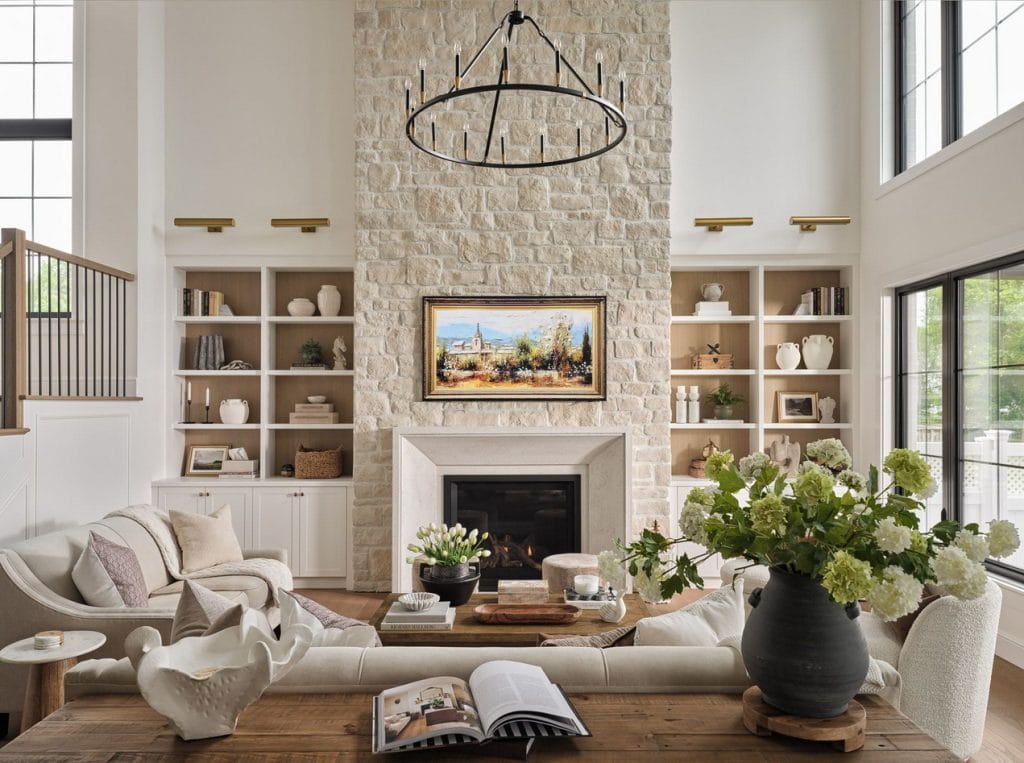 2025 People’s Choice housing design awards eastboro designs parliament millwork urban quarry stone fireplace surround living room ottawa housing 