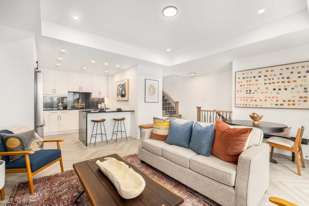 Mattamy homes ottawa open concept living room stacked townhome housing design awards