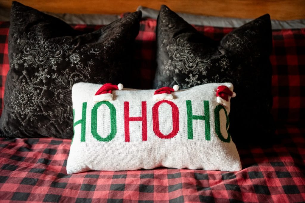 sue pitchforth christmas decor pillow