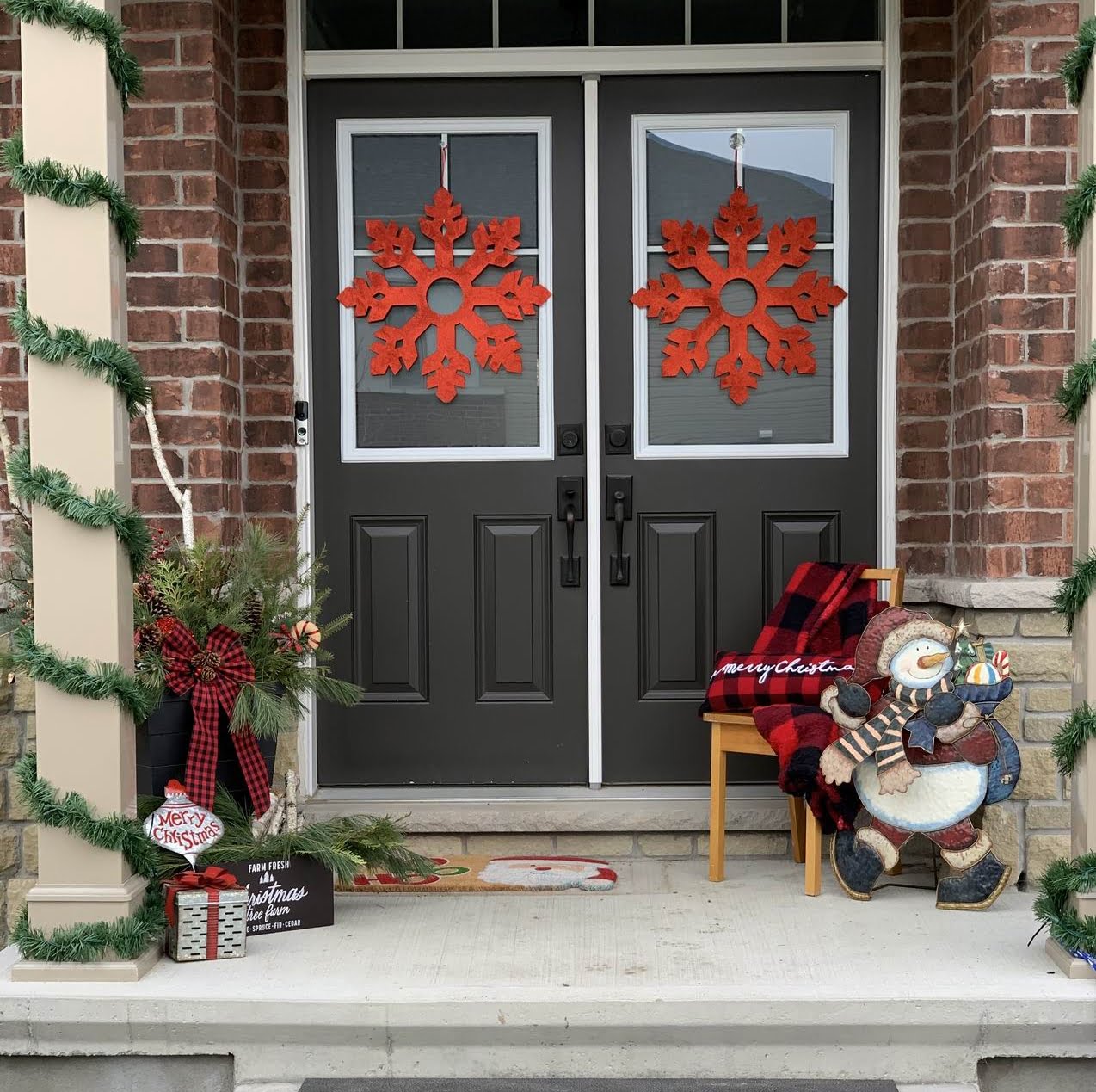 Christmas porch makeover Sue Pitchforth