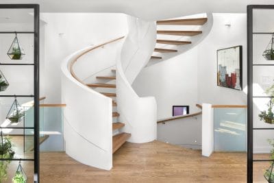 2025 RenoTour Parade of Homes ottawa renovations rnd construction sculptural staircase circular