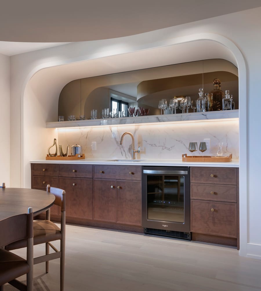the sterling laurysen kitchens ottawa custom cabinetry basement bar speakeasy-inspired