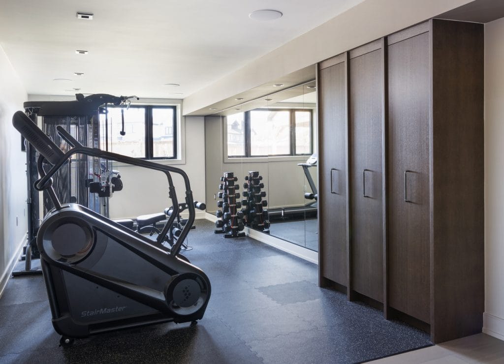 laurysen kitchens ottawa custom cabinetry home gym storage