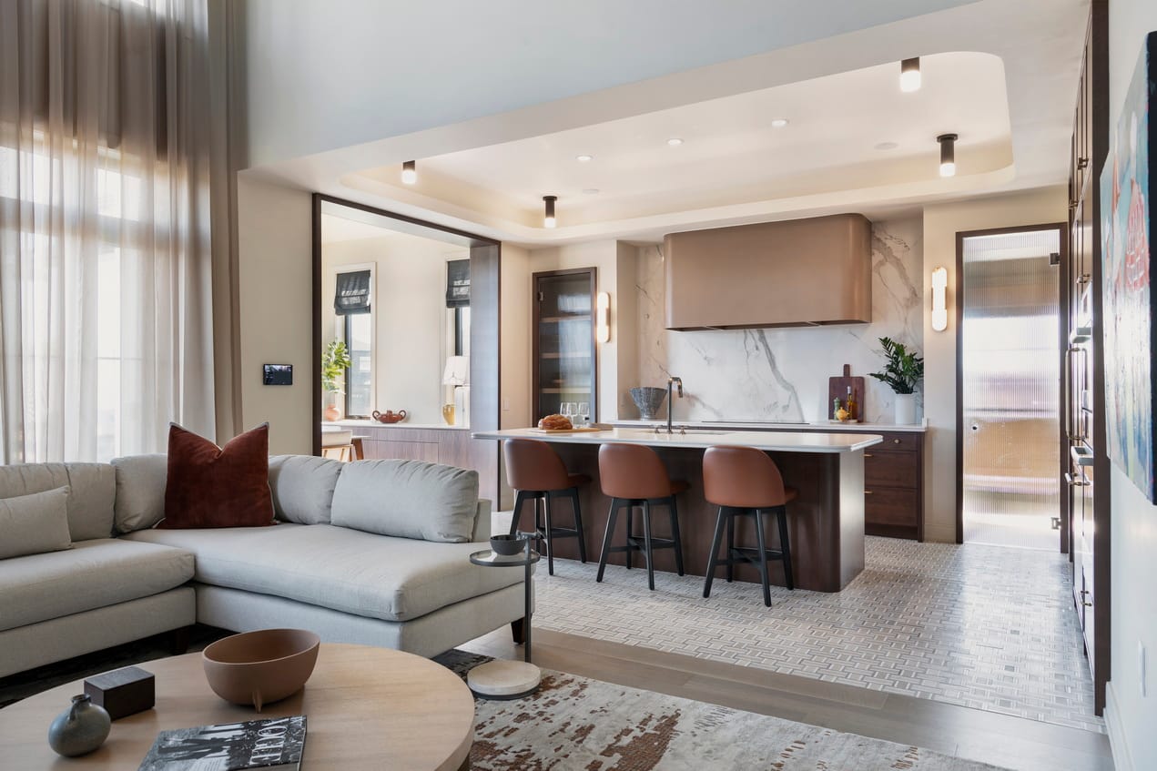 the sterling laurysen kitchens ottawa custom cabinetry open concept contemporary kitchen living room