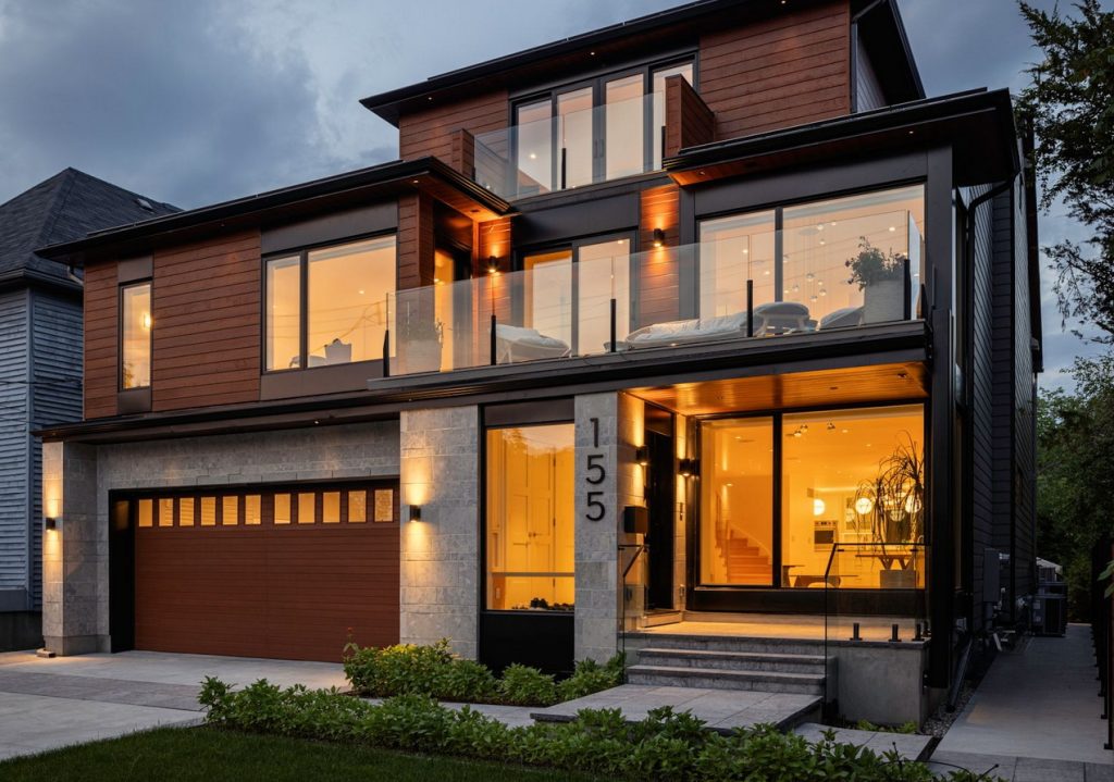 front of your home exterior contemporary night lighting curb appeal lake partnership andre godin ottawa