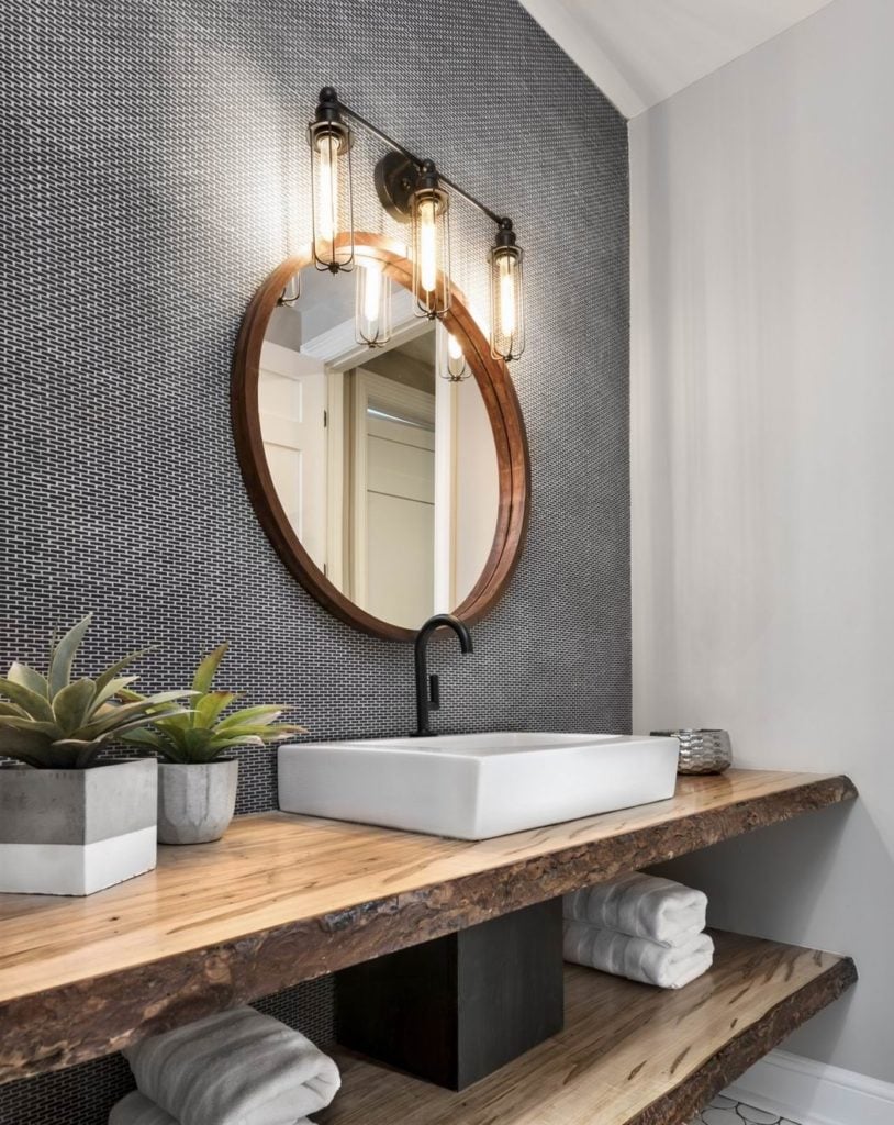 bathroom vanities open shelving Ottawa homes